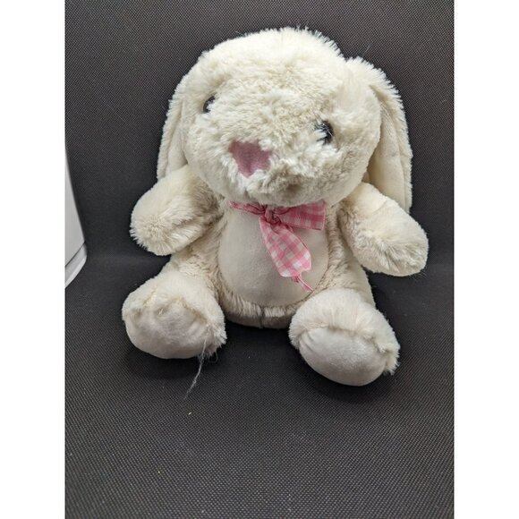 Inter American products bunny rabbit plush white pink 8: stuffed animal - Picture 3 of 8